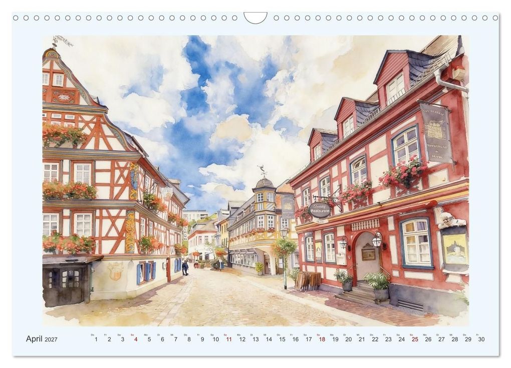 Weitere Ansicht: Die schönsten Altstädte in Hessen (Wandkalender 2027 DIN A3 quer), CALVENDO Monatskalender | Claudia Kleemann, Calvendo