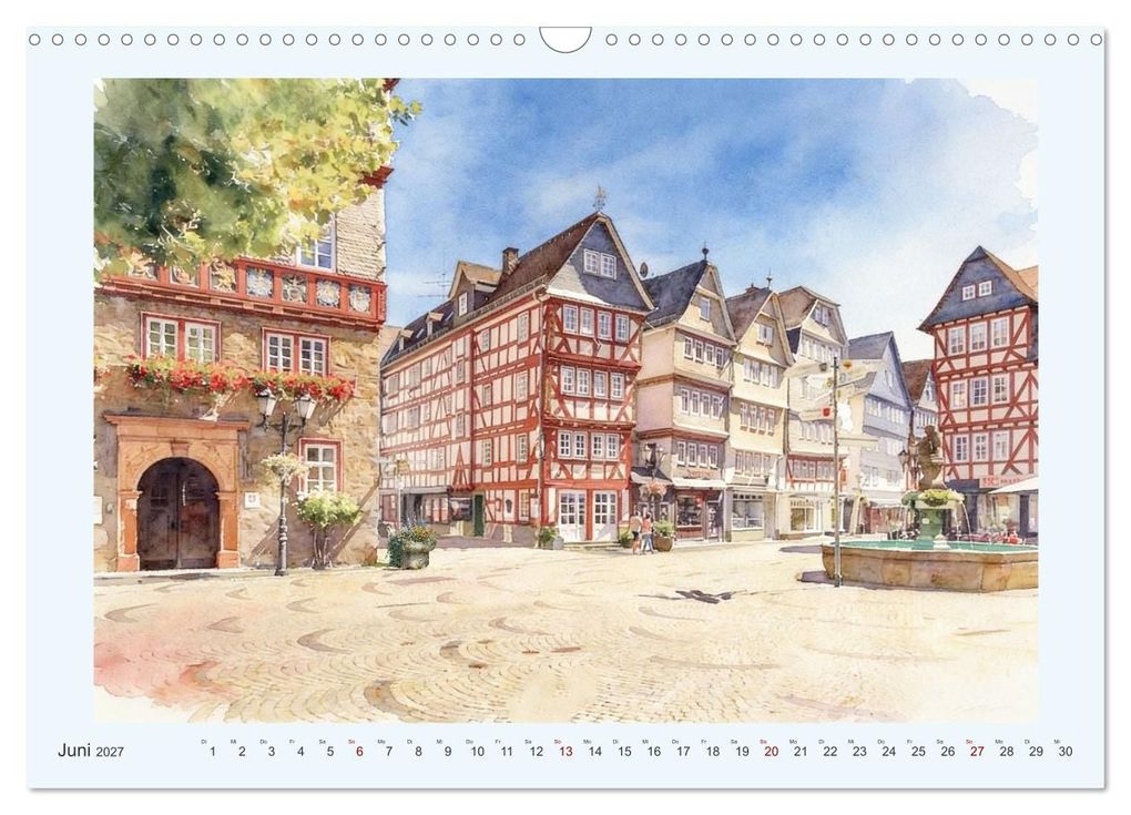 Weitere Ansicht: Die schönsten Altstädte in Hessen (Wandkalender 2027 DIN A3 quer), CALVENDO Monatskalender | Claudia Kleemann, Calvendo