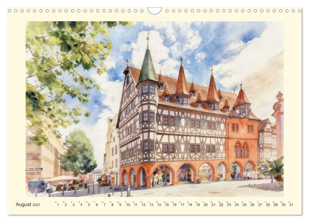 Weitere Ansicht: Die schönsten Altstädte in Hessen (Wandkalender 2027 DIN A3 quer), CALVENDO Monatskalender | Claudia Kleemann, Calvendo