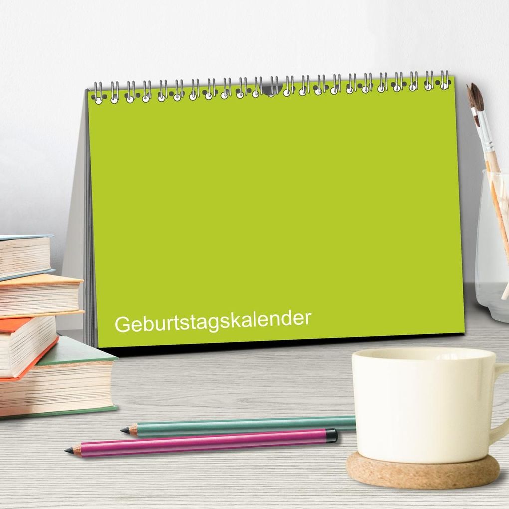 Weitere Ansicht: Bastel-Geburtstagskalender grün / Geburtstagskalender (Tischkalender 2027 DIN A5 quer), CALVENDO Monatskalender | Kreativ ist gut, Calvendo