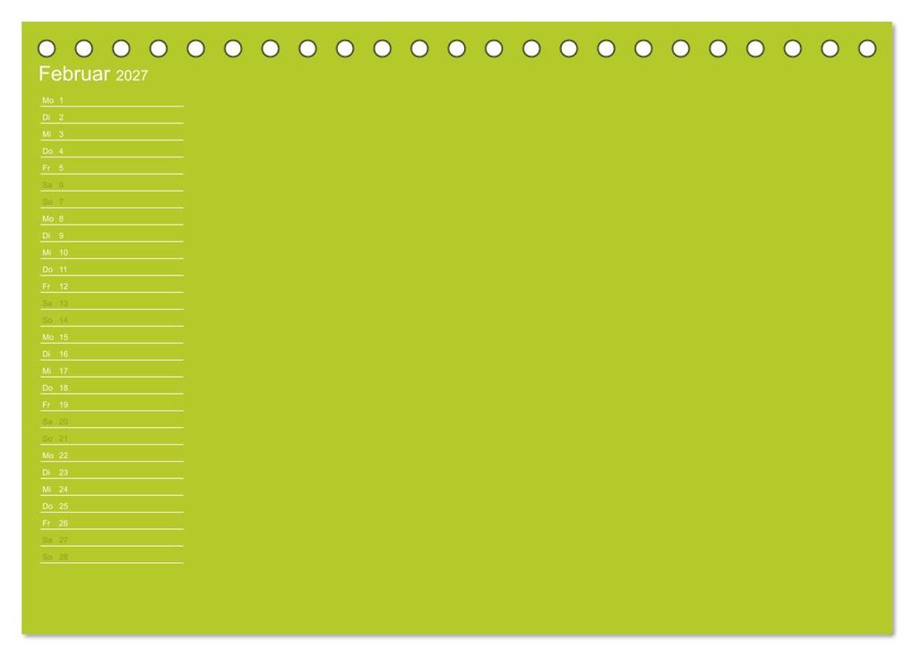 Weitere Ansicht: Bastel-Geburtstagskalender grün / Geburtstagskalender (Tischkalender 2027 DIN A5 quer), CALVENDO Monatskalender | Kreativ ist gut, Calvendo