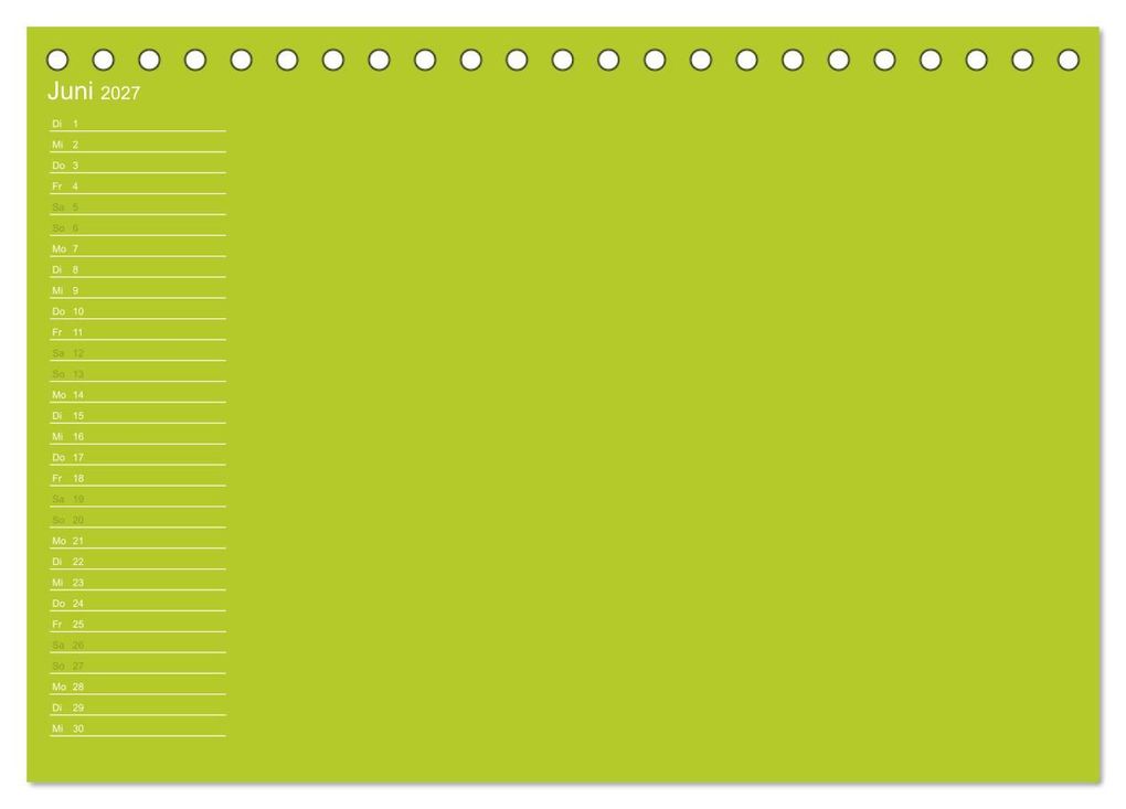 Weitere Ansicht: Bastel-Geburtstagskalender grün / Geburtstagskalender (Tischkalender 2027 DIN A5 quer), CALVENDO Monatskalender | Kreativ ist gut, Calvendo