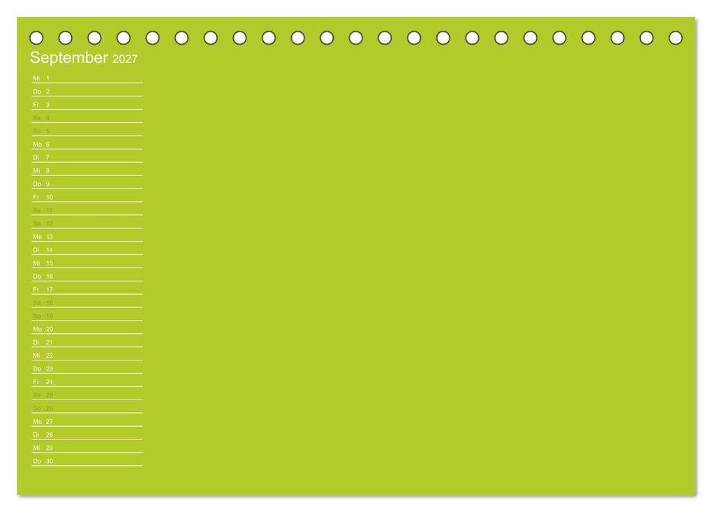 Weitere Ansicht: Bastel-Geburtstagskalender grün / Geburtstagskalender (Tischkalender 2027 DIN A5 quer), CALVENDO Monatskalender | Kreativ ist gut, Calvendo