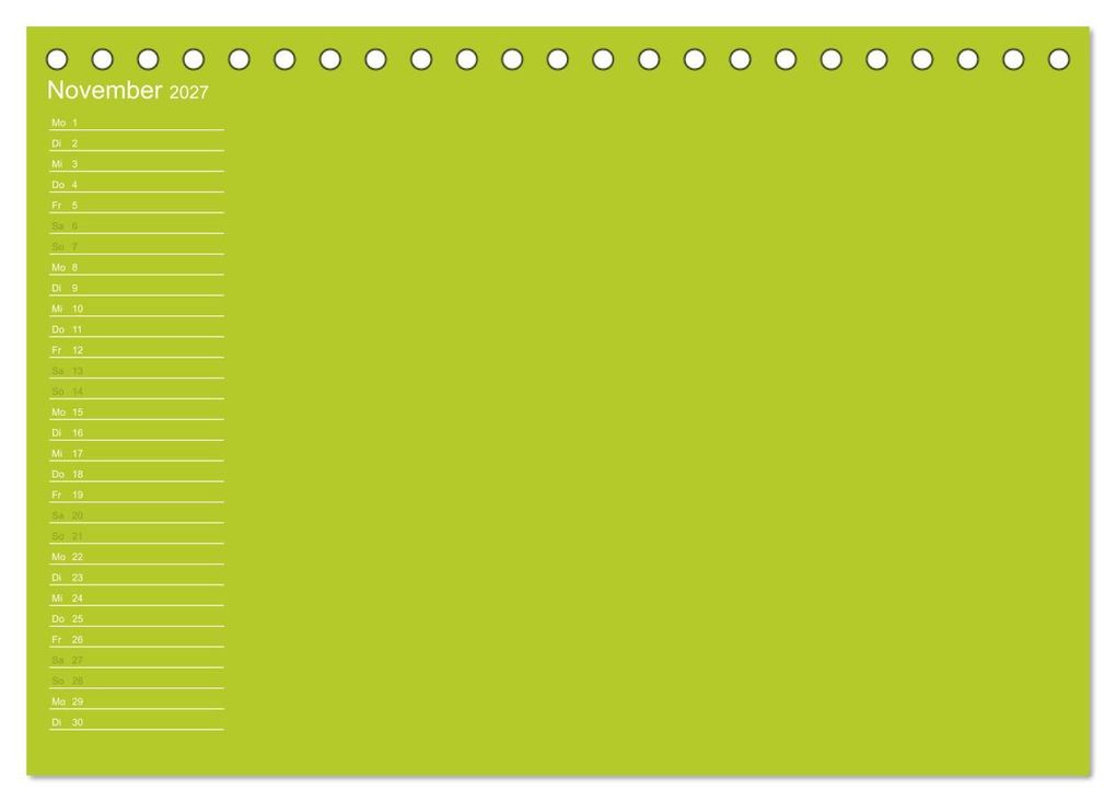 Weitere Ansicht: Bastel-Geburtstagskalender grün / Geburtstagskalender (Tischkalender 2027 DIN A5 quer), CALVENDO Monatskalender | Kreativ ist gut, Calvendo