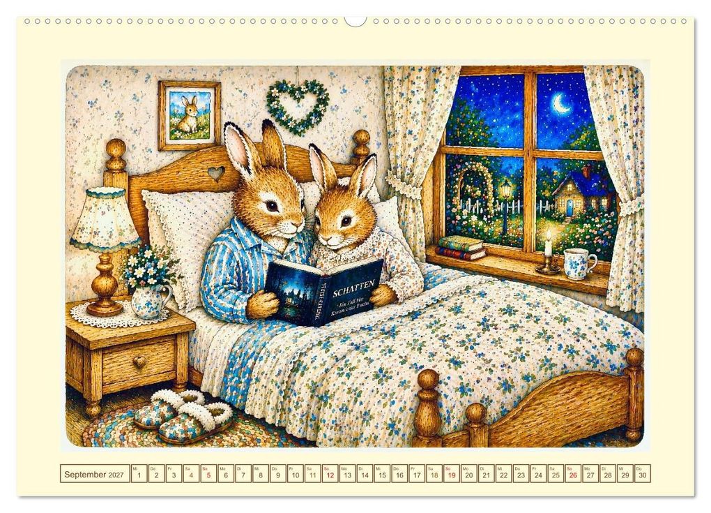 Weitere Ansicht: Bei Familie Hase (hochwertiger Premium Wandkalender 2027 DIN A2 quer), Kunstdruck in Hochglanz | Steffani Lehmann, Calvendo