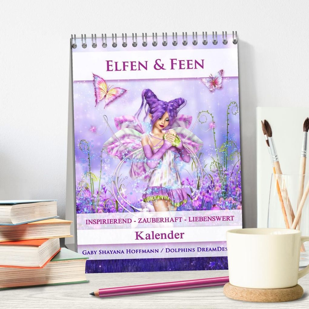 Weitere Ansicht: Elfen & Feen - Kalender (Tischkalender 2027 DIN A5 hoch), CALVENDO Monatskalender | Gaby Shayana Hoffmann, Calvendo