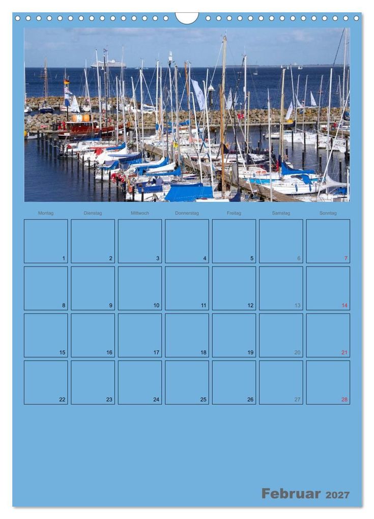 Weitere Ansicht: Rund um die Kieler Förde / Planer (Wandkalender 2027 DIN A3 hoch), CALVENDO Monatskalender | Veronika Rix, Calvendo