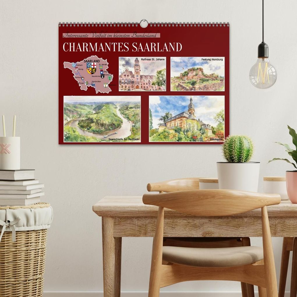 Weitere Ansicht: Charmantes Saarland (Wandkalender 2027 DIN A3 quer), CALVENDO Monatskalender | Claudia Kleemann, Calvendo