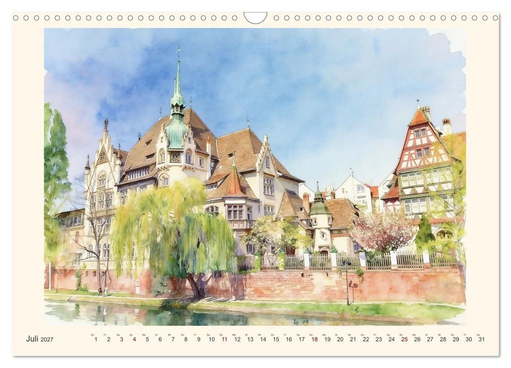 Weitere Ansicht: Charmantes Saarland (Wandkalender 2027 DIN A3 quer), CALVENDO Monatskalender | Claudia Kleemann, Calvendo