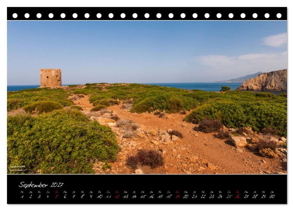 Weitere Ansicht: Sardinien Panoramakalender (Tischkalender 2027 DIN A5 quer), CALVENDO Monatskalender | Marcel Wenk, Calvendo