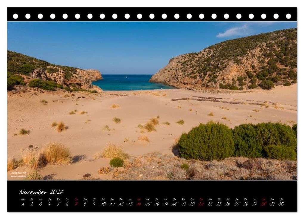 Weitere Ansicht: Sardinien Panoramakalender (Tischkalender 2027 DIN A5 quer), CALVENDO Monatskalender | Marcel Wenk, Calvendo