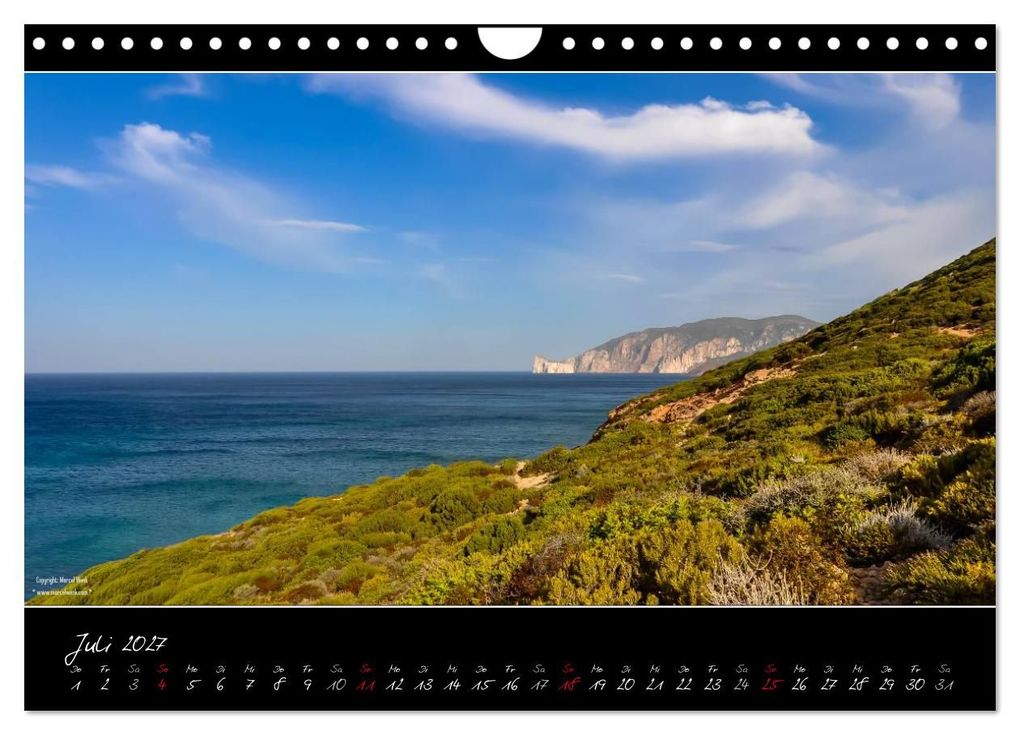 Weitere Ansicht: Sardinien Panoramakalender (Wandkalender 2027 DIN A4 quer), CALVENDO Monatskalender | Marcel Wenk, Calvendo