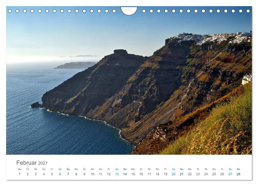 Weitere Ansicht: Santorin - Perle der Kykladen (Wandkalender 2027 DIN A4 quer), CALVENDO Monatskalender | Rainer Tewes, Calvendo