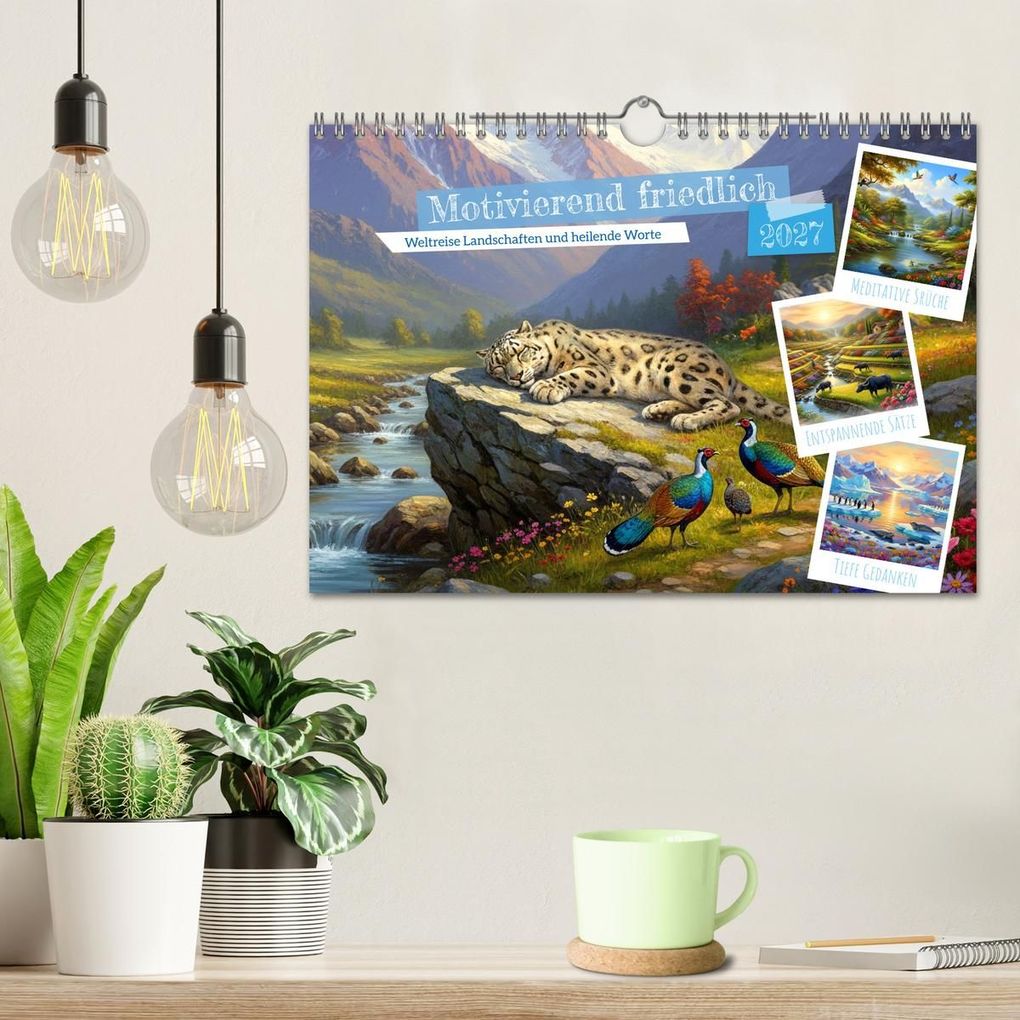 Weitere Ansicht: Motivierend friedlich (Wandkalender 2027 DIN A4 quer), CALVENDO Monatskalender | Kerstin Waurick, Calvendo