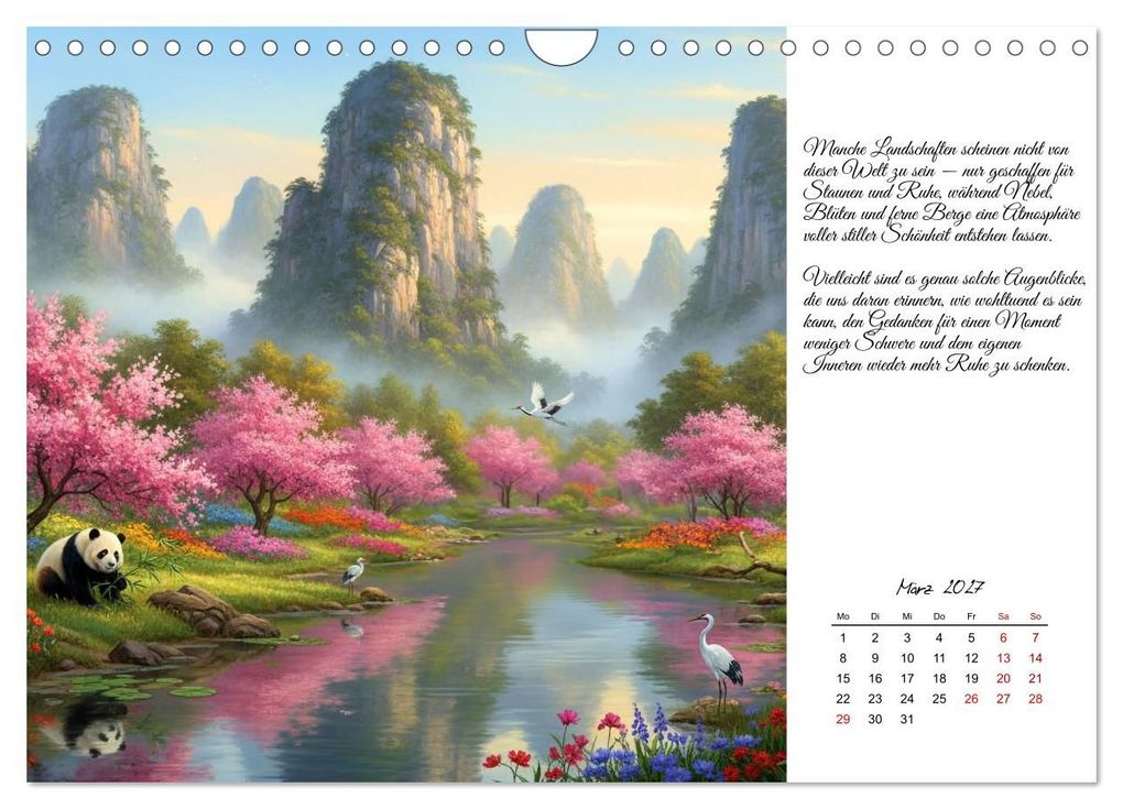 Weitere Ansicht: Motivierend friedlich (Wandkalender 2027 DIN A4 quer), CALVENDO Monatskalender | Kerstin Waurick, Calvendo