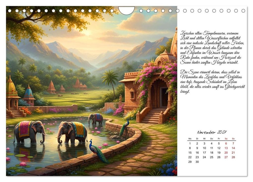 Weitere Ansicht: Motivierend friedlich (Wandkalender 2027 DIN A4 quer), CALVENDO Monatskalender | Kerstin Waurick, Calvendo