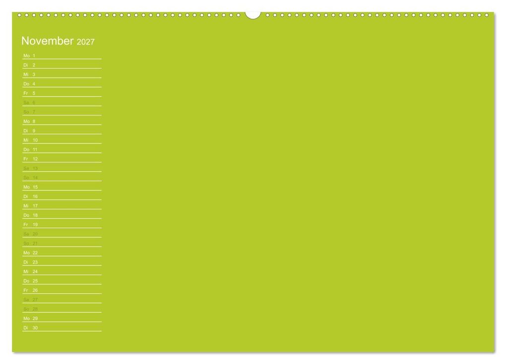 Weitere Ansicht: Bastel-Geburtstagskalender grün / Geburtstagskalender (Wandkalender 2027 DIN A2 quer), CALVENDO Monatskalender | Kreativ ist gut, Calvendo