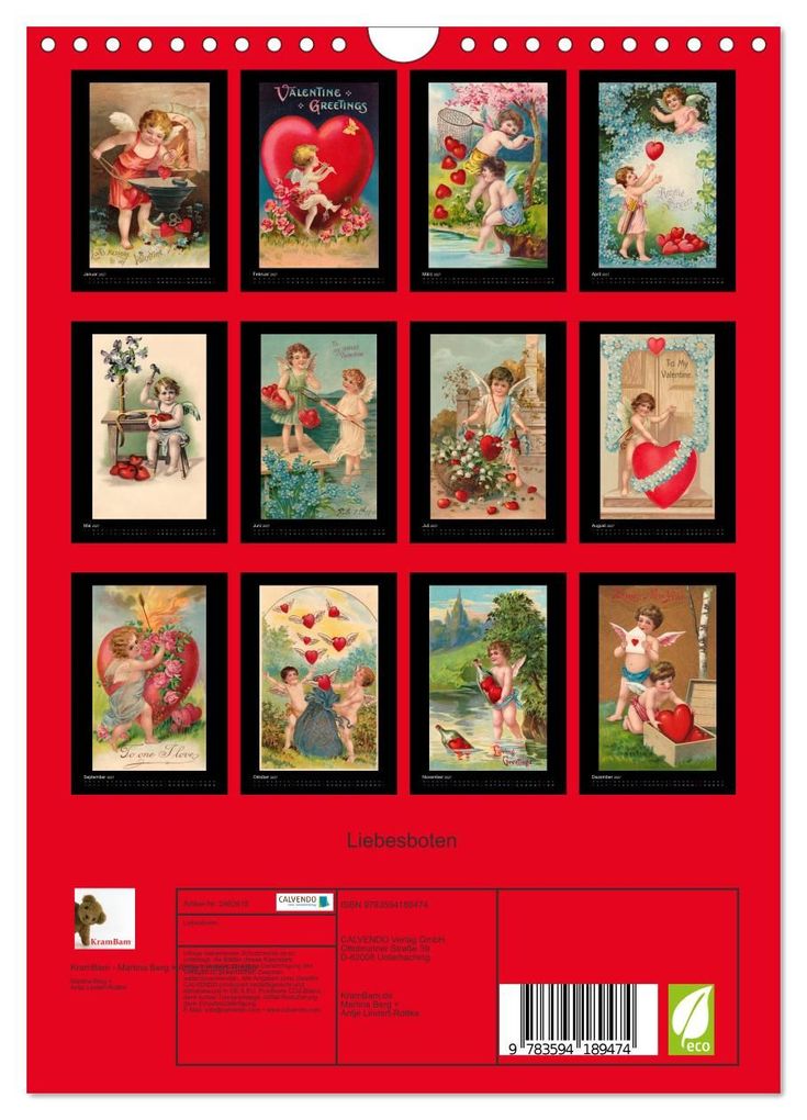 Weitere Ansicht: Liebesboten (Wandkalender 2027 DIN A4 hoch), CALVENDO Monatskalender | KramBam - Martina Berg + Antje Lindert-Rottke, Calvendo, KramBam.de