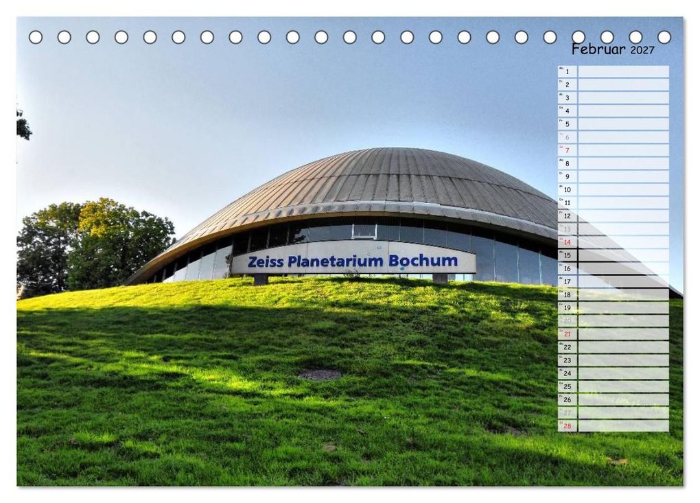 Weitere Ansicht: Bochum / Geburtstagskalender (Tischkalender 2027 DIN A5 quer), CALVENDO Monatskalender | Uwe Reschke, Calvendo