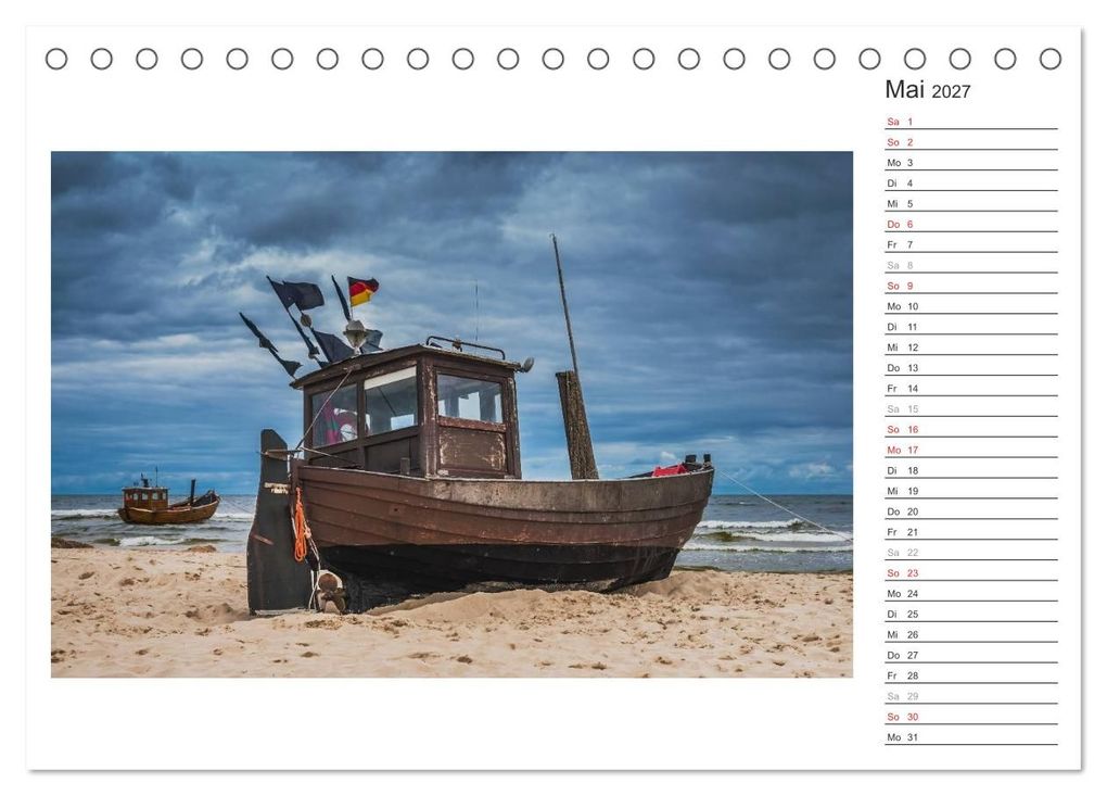 Weitere Ansicht: Zeit für Erholung - Insel Usedom / Geburtstagskalender (Tischkalender 2027 DIN A5 quer), CALVENDO Monatskalender | Gunter Kirsch, Calvendo