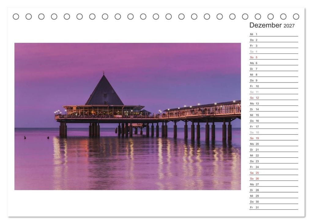 Weitere Ansicht: Zeit für Erholung - Insel Usedom / Geburtstagskalender (Tischkalender 2027 DIN A5 quer), CALVENDO Monatskalender | Gunter Kirsch, Calvendo