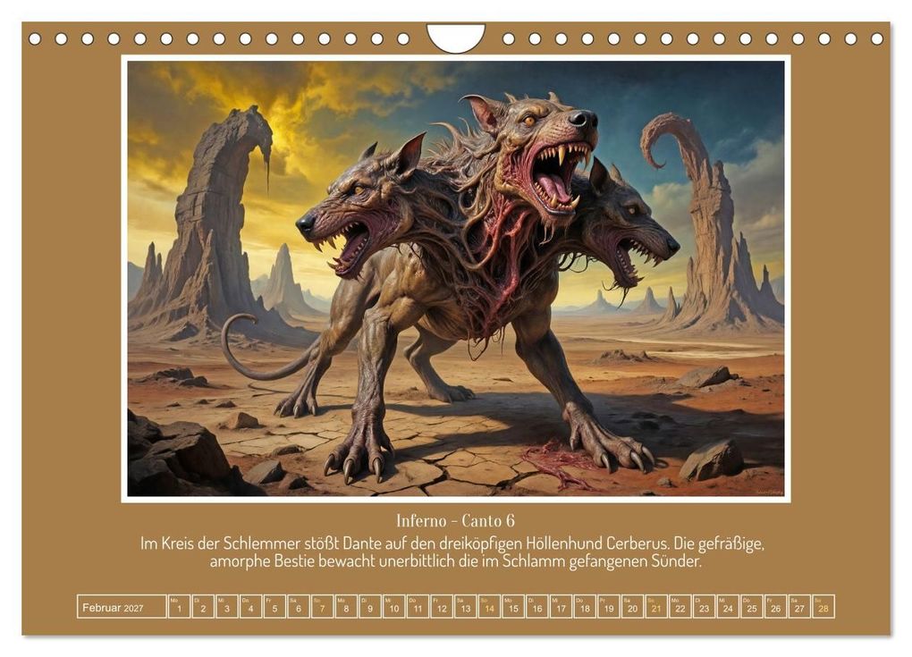Weitere Ansicht: Surreale Sphären: Dantes Göttliche Komödie (Wandkalender 2027 DIN A4 quer), CALVENDO Monatskalender | Werner Braun, Calvendo