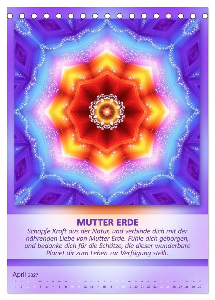 Weitere Ansicht: Light Energy Mandalas - Kalender - Vol. 2 (Tischkalender 2027 DIN A5 hoch), CALVENDO Monatskalender | Gaby Shayana Hoffmann, Calvendo