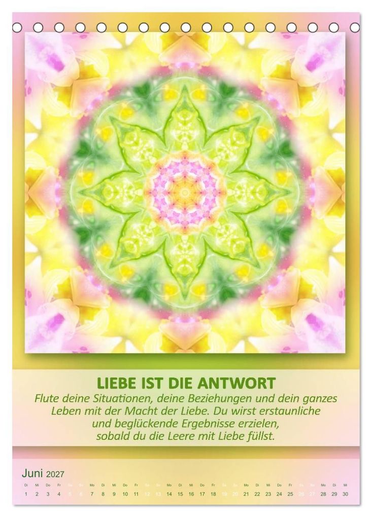 Weitere Ansicht: Light Energy Mandalas - Kalender - Vol. 2 (Tischkalender 2027 DIN A5 hoch), CALVENDO Monatskalender | Gaby Shayana Hoffmann, Calvendo