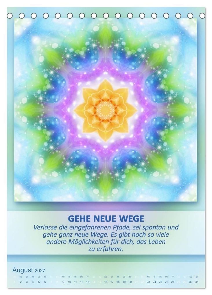 Weitere Ansicht: Light Energy Mandalas - Kalender - Vol. 2 (Tischkalender 2027 DIN A5 hoch), CALVENDO Monatskalender | Gaby Shayana Hoffmann, Calvendo