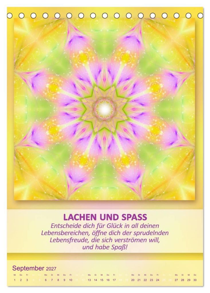 Weitere Ansicht: Light Energy Mandalas - Kalender - Vol. 2 (Tischkalender 2027 DIN A5 hoch), CALVENDO Monatskalender | Gaby Shayana Hoffmann, Calvendo