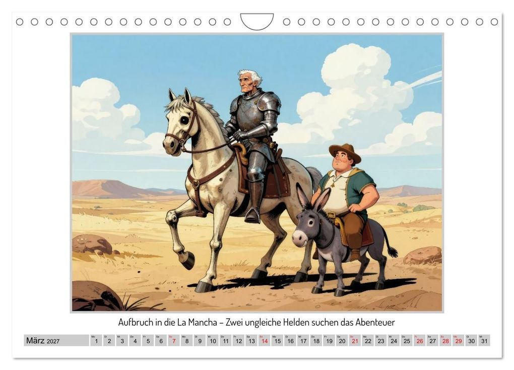 Weitere Ansicht: Don Quijotes Abenteuer in der La Mancha (Wandkalender 2027 DIN A4 quer), CALVENDO Monatskalender | Werner Braun, Calvendo