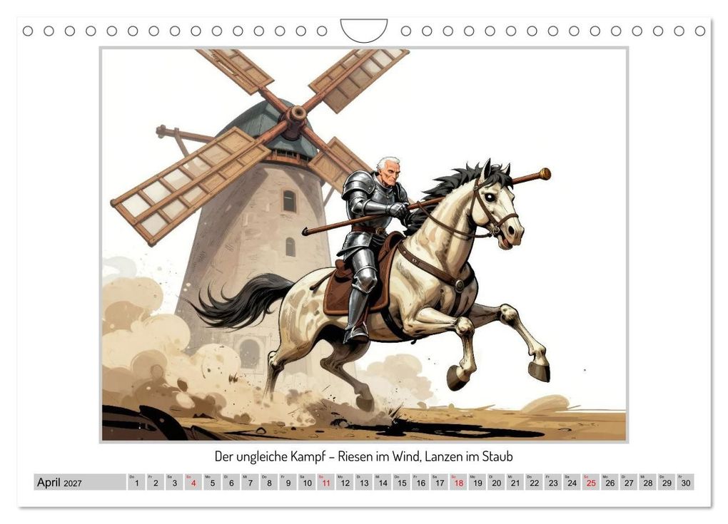 Weitere Ansicht: Don Quijotes Abenteuer in der La Mancha (Wandkalender 2027 DIN A4 quer), CALVENDO Monatskalender | Werner Braun, Calvendo