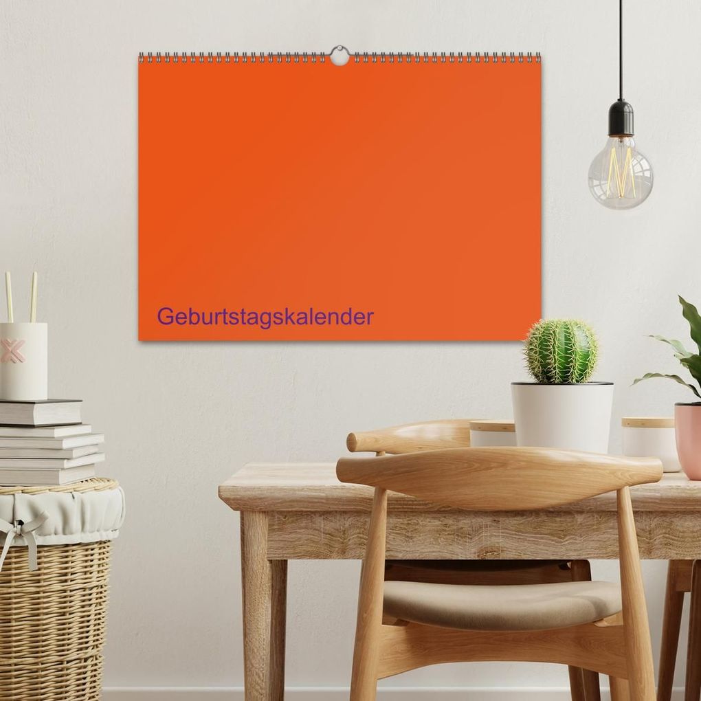 Weitere Ansicht: Bastel-Geburtstagskalender orange / Geburtstagskalender (Wandkalender 2027 DIN A3 quer), CALVENDO Monatskalender | Kreativ ist gut, Calvendo