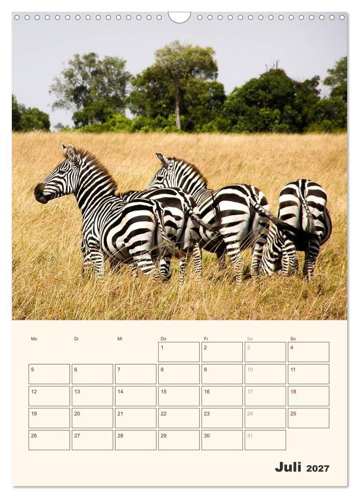 Weitere Ansicht: Kenia - Terminplaner (Wandkalender 2027 DIN A3 hoch), CALVENDO Monatskalender | Sabine Bieg, Calvendo