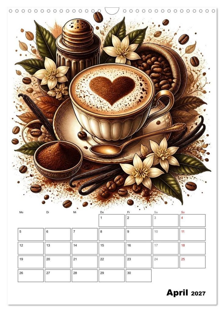 Weitere Ansicht: Kaffeeverliebt (Wandkalender 2027 DIN A3 hoch), CALVENDO Monatskalender | Liam Blue, Calvendo