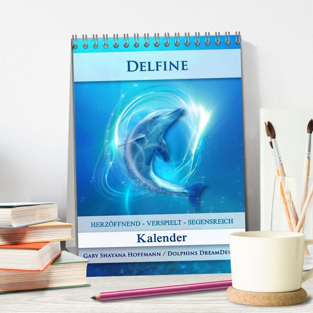 Weitere Ansicht: Delfine - Kalender (Tischkalender 2027 DIN A5 hoch), CALVENDO Monatskalender | Gaby Shayana Hoffmann, Calvendo