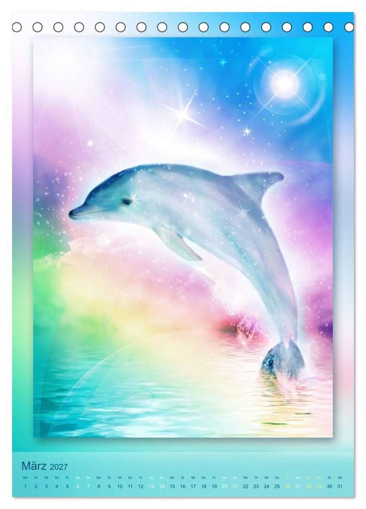 Weitere Ansicht: Delfine - Kalender (Tischkalender 2027 DIN A5 hoch), CALVENDO Monatskalender | Gaby Shayana Hoffmann, Calvendo