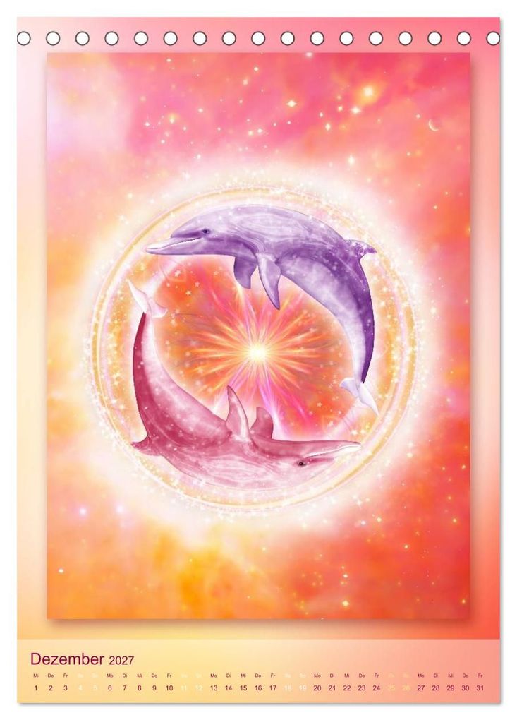 Weitere Ansicht: Delfine - Kalender (Tischkalender 2027 DIN A5 hoch), CALVENDO Monatskalender | Gaby Shayana Hoffmann, Calvendo