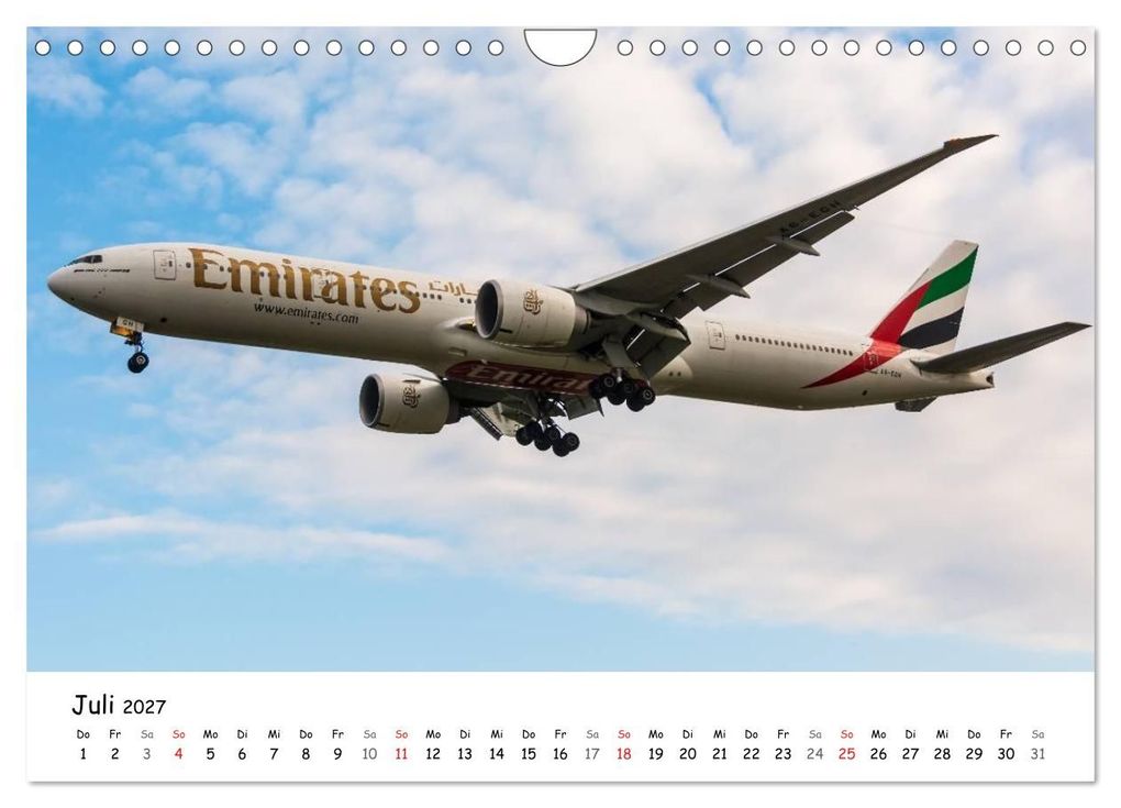 Weitere Ansicht: Airliners in Frankfurt (Wandkalender 2027 DIN A4 quer), CALVENDO Monatskalender | Marcel Wenk, Calvendo