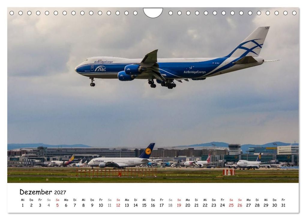 Weitere Ansicht: Airliners in Frankfurt (Wandkalender 2027 DIN A4 quer), CALVENDO Monatskalender | Marcel Wenk, Calvendo