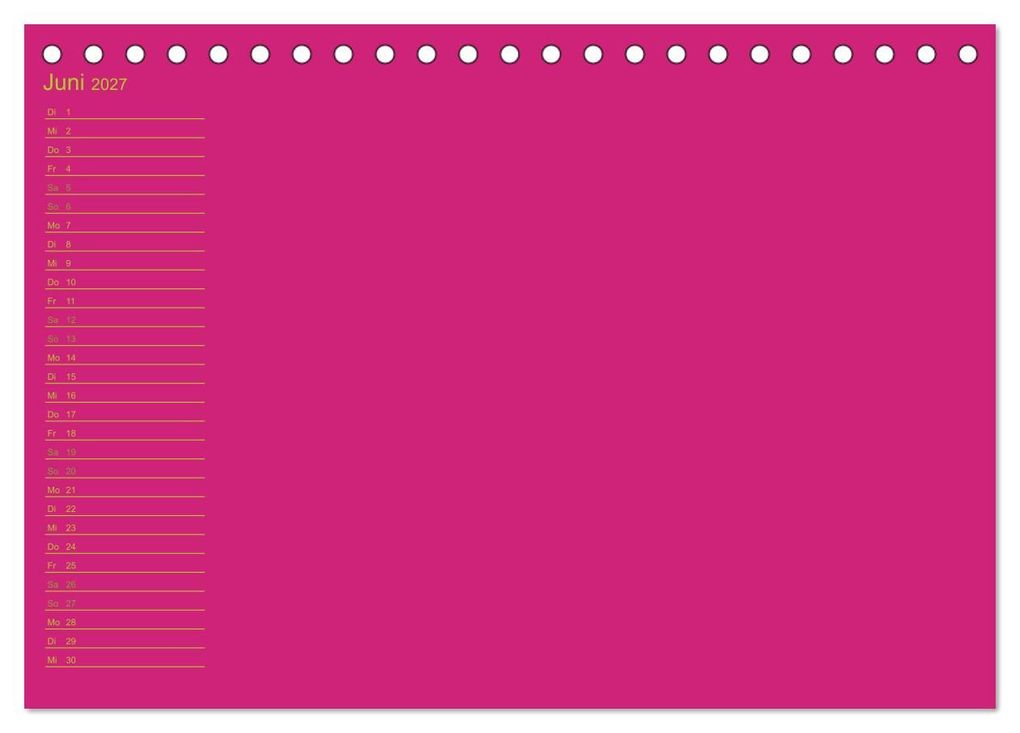 Weitere Ansicht: Bastel-Geburtstagskalender pink / Geburtstagskalender (Tischkalender 2027 DIN A5 quer), CALVENDO Monatskalender | Kreativ ist gut, Calvendo