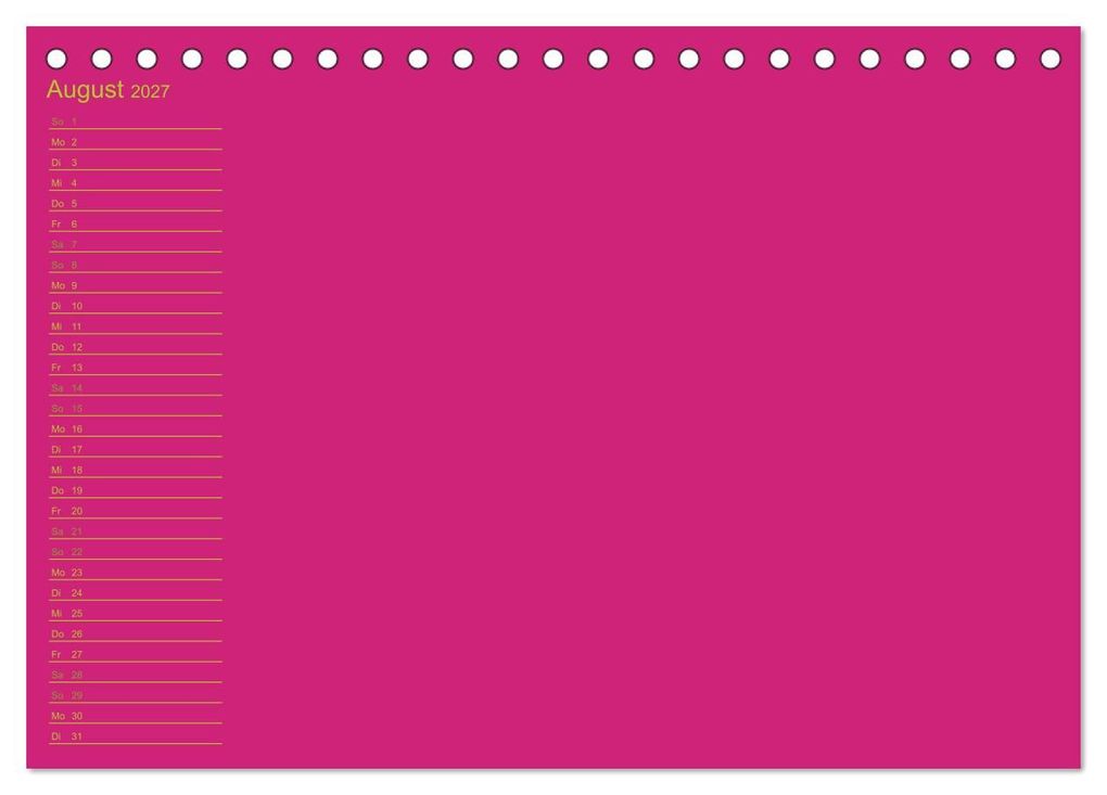 Weitere Ansicht: Bastel-Geburtstagskalender pink / Geburtstagskalender (Tischkalender 2027 DIN A5 quer), CALVENDO Monatskalender | Kreativ ist gut, Calvendo