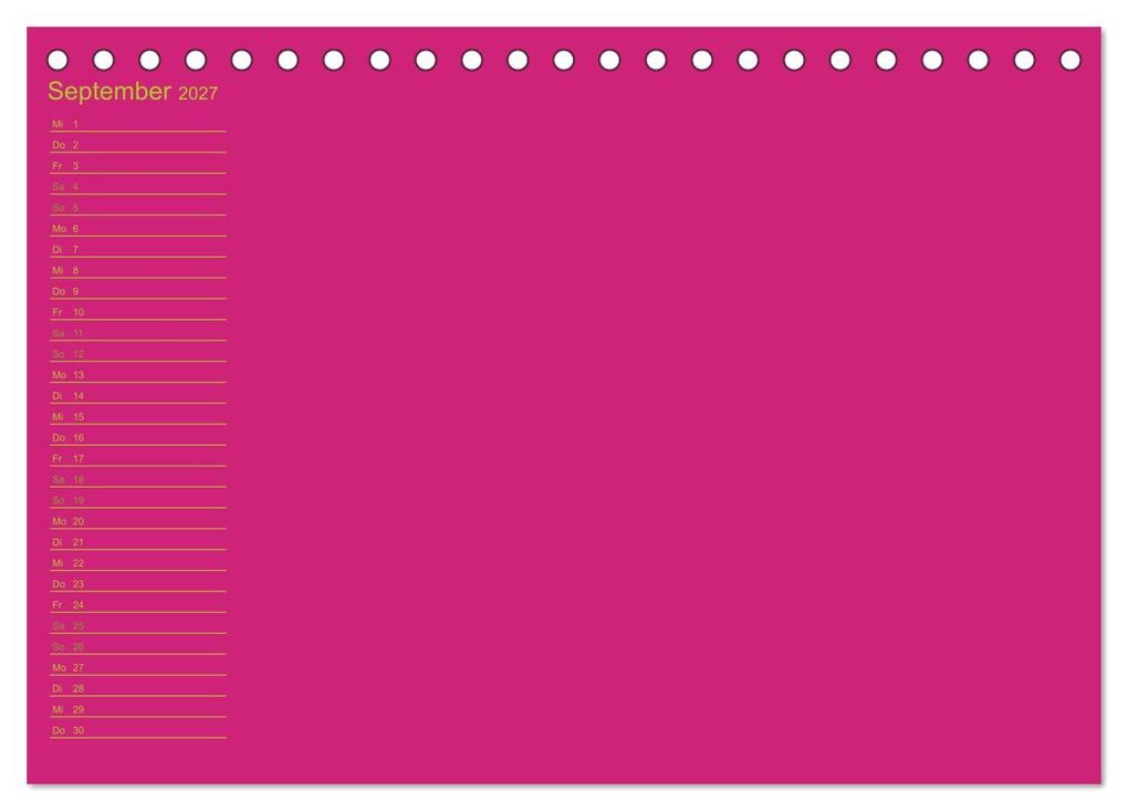 Weitere Ansicht: Bastel-Geburtstagskalender pink / Geburtstagskalender (Tischkalender 2027 DIN A5 quer), CALVENDO Monatskalender | Kreativ ist gut, Calvendo