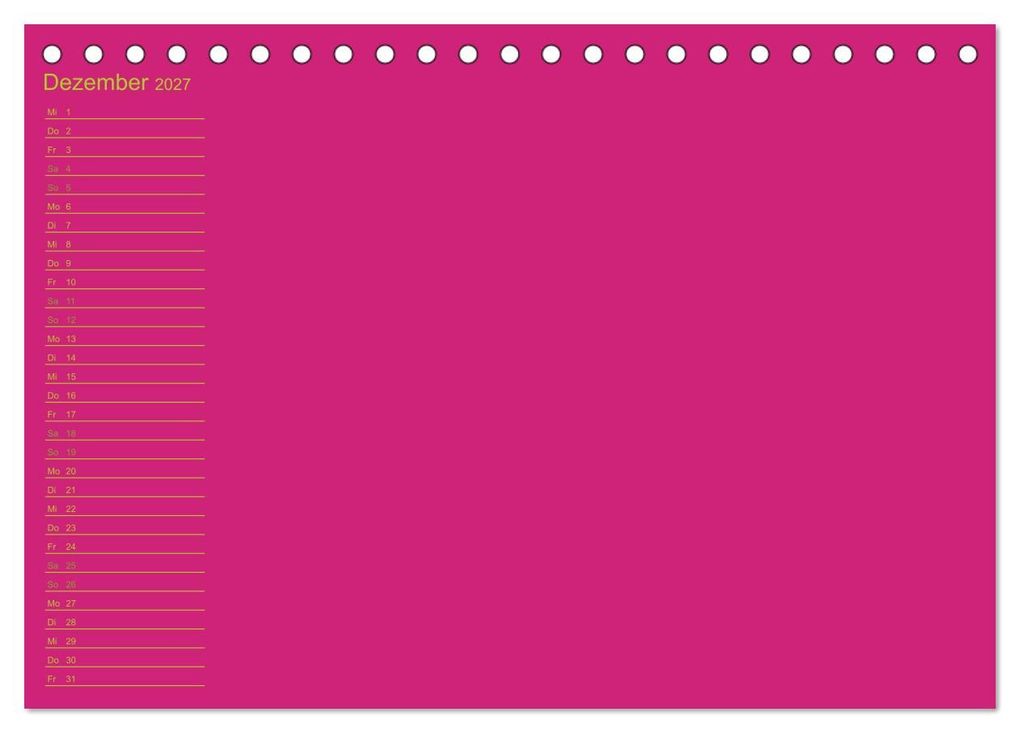 Weitere Ansicht: Bastel-Geburtstagskalender pink / Geburtstagskalender (Tischkalender 2027 DIN A5 quer), CALVENDO Monatskalender | Kreativ ist gut, Calvendo