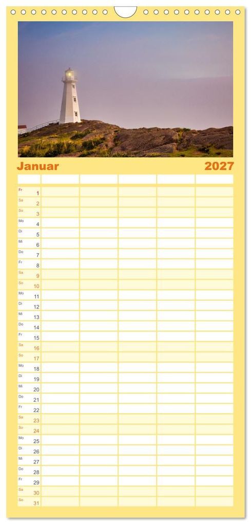 Weitere Ansicht: Familienplaner 2027 - Neufundland - wilde Schönheit im Atlantik mit 5 Spalten (Wandkalender, 21 x 45 cm) CALVENDO | Sabine Jost, Calvendo