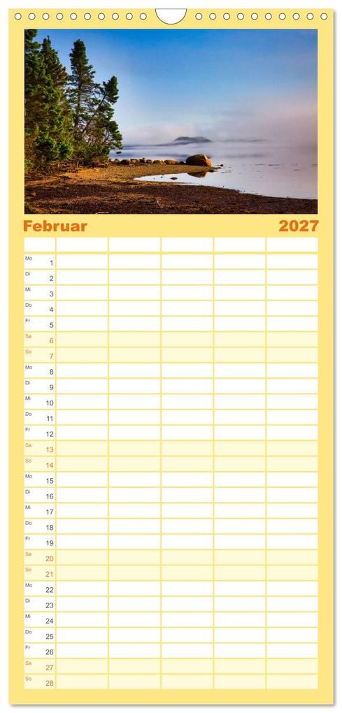 Weitere Ansicht: Familienplaner 2027 - Neufundland - wilde Schönheit im Atlantik mit 5 Spalten (Wandkalender, 21 x 45 cm) CALVENDO | Sabine Jost, Calvendo