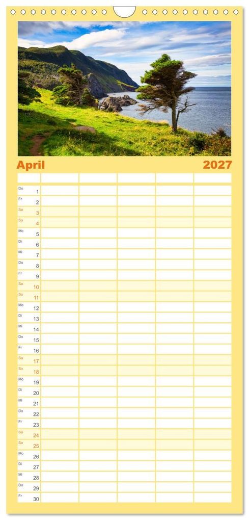 Weitere Ansicht: Familienplaner 2027 - Neufundland - wilde Schönheit im Atlantik mit 5 Spalten (Wandkalender, 21 x 45 cm) CALVENDO | Sabine Jost, Calvendo