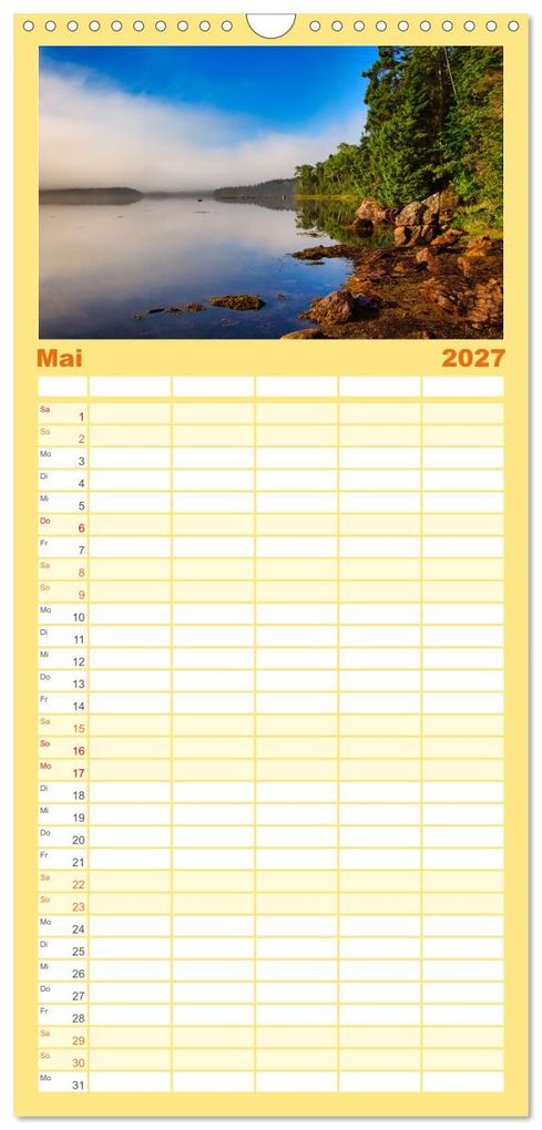 Weitere Ansicht: Familienplaner 2027 - Neufundland - wilde Schönheit im Atlantik mit 5 Spalten (Wandkalender, 21 x 45 cm) CALVENDO | Sabine Jost, Calvendo