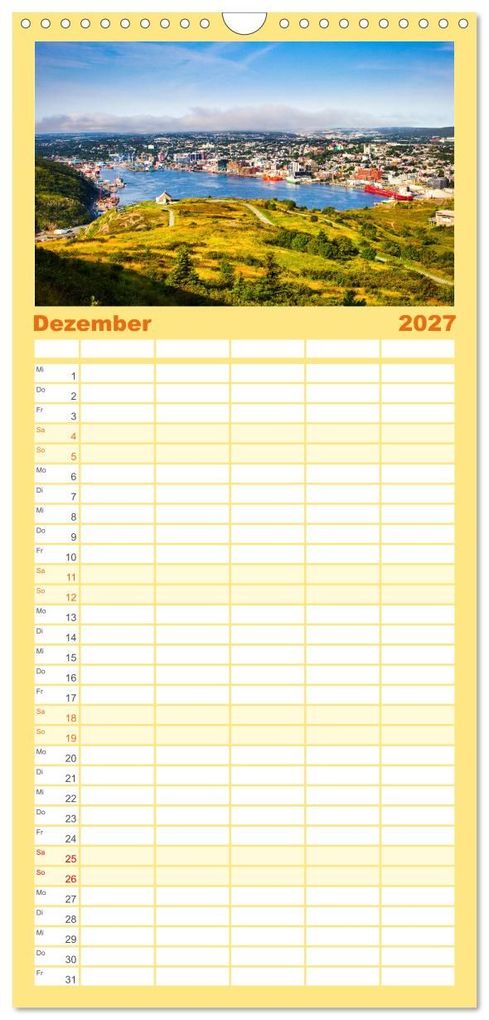 Weitere Ansicht: Familienplaner 2027 - Neufundland - wilde Schönheit im Atlantik mit 5 Spalten (Wandkalender, 21 x 45 cm) CALVENDO | Sabine Jost, Calvendo