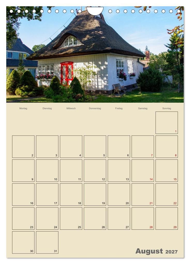 Weitere Ansicht: Ostseebad Prerow - Ein Darßer Moment - Terminplaner (Wandkalender 2027 DIN A4 hoch), CALVENDO Monatskalender | Lisa Xilef, Calvendo